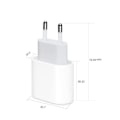 Pikkukuva 1 / 5: Puhelimen pikalaturi - Adapteri ja kaapeli 20W USB-C 2m