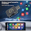 Pikkukuva 4 / 6: 2-in-1 Langaton CarPlay-sovitin Android Auto Langaton Sovitin Älykäs Mini-laatikko USB-dongle Plug and Play WiFi Nopea Yhteys Hopea silver