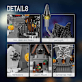 Miniatyrbilde 2 av 6: Halloween Hus Byggeklosser Sett Jack Skellington Hus Modell Mareritt Natten Før Jul Kreativ Scene Utstilling for Gutter Jenter Gaver