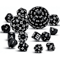 Pikkukuva 1 / 5: 15 kpl Täydellinen Monitahoinen Dnd Nopan Sarja D3-d100 Pallomainen Rpg Nopan Sarja, 100 Sivun Noppa Se