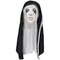 Miniatyrbild 1 av 2: Heltäckande nunnemask, nunnekostym, läskig latexmask C