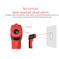 Miniatyrbilde 5 av 9: Infrarødt Termometer Matlaging Digital Temperaturpistol -58℉-716℉(-50℃-380℃) med Maks Min Avlesninger (Ikke for Menneskekroppen)