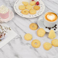 Miniatyrbillede 5 af 7: Cookiepresse i rustfrit stål, sprøjtepistol, cookiesæt med 8 cookieplader og 8 dyser til jul, fødselsdag, gør-det-selv cookie maker