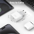 Miniatyrbilde 6 av 6: USB C Lader, 2-Pakning Plu, 20W Type C Hurtig Vegglader Strømadapter