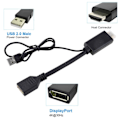 Pikkukuva 2 / 5: Hdmi-yhteensopiva uros-DP-näyttöporttimuunnin näyttöportti T