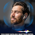 Miniatyrbilde 4 av 5: Trådløse ørepropper Bluetooth ørepropper In-Ear støydempende mikrofon, 40 timers spilletid Mini etui Sportshodetelefoner for Android iOS White