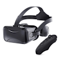 Miniatyrbillede 1 af 4: Headset 3D VR Briller Virtual Reality Briller PC Spil til 4,7-6,7 tommer, Android/iPhone Smartphones, HD, Blåt Lys, (Sort)