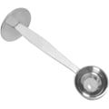 Miniatyrbillede 6 af 7: 2-i-1 Kaffeskefulde, 304 Rustfrit Stål Spiseskefuld Måleske, med Presset Bund til Kaffebønne Presning Kaffeformalingspresning (Sølv 15ml)