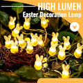 Miniatyrbild 4 av 7: Påskhare Form Ljusslinga 220cm Mini LED Batteridriven Påsk LED Påskdekorationer Hare