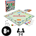 Pikkukuva 2 / 7: Monopoly-lautapeli, perhepelejä aikuisille ja lapsille, 2–6 pelaajalle, hauska strategiapeli lapsille, 8-vuotiaille ja sitä vanhemmille