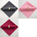 Miniatyrbillede 2 af 5: 10 stk. 48x48cm Polyester Servietter Til Restaurant Bryllup, S