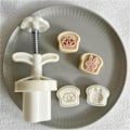Miniatyrbild 3 av 5: Månkakestämplar Månkakeformar Toastformad Plastmaterial Ba