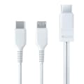 Miniatyrbilde 1 av 5: Type C Micro Usb 2 I 1 Hurtigladekabel Usb C Til Micro Usb T