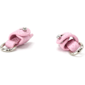 Pikkukuva 7 / 7: Pieni nahkainen olkahihnalaukku, aitoa nahkaa, ei tarvitse lyödä reikiä ripustuslukkoon New-pink SET