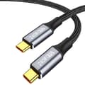 Pikkukuva 1 / 10: USB C -pikalatauskaapeli, Type-C -datakaapeli, musta, 2 m 2m