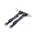Miniatyrbillede 2 af 5: Usb 3.1 Frontpanel Header Type E Han Til Type C Hun Connecto