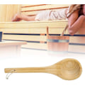 Miniatyrbild 4 av 9: Träslev Sauna Enstaka Sked Fleranvändbar Handgjord Bastu Vattenhink Slev Slev för Bastu Ångrum Tillbehör
