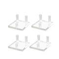 Miniatyrbillede 1 af 5: 4 pakker 2,5 tommer Rock Display Stand, Tre-benet Firkantet Akryl Til