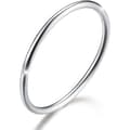 925 Sterling Sølv Minimalistiske Lenkeringer Enkle Tynne Ringer Haleringer Stablebare Ringer, Størrelse 2-11