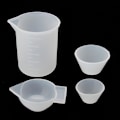 Miniatyrbilde 5 av 5: 4 stk Silikon Blandekopper Målekopper 100ml 10ml DIY Resin Je