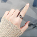 Miniatyrbillede 1 af 5: #Sølvring til kvinder mod stress, roterende angstring, justerbar#