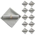 Miniatyrbillede 1 af 5: 10 stk. 48x48cm Polyester Servietter Til Restaurant Bryllup, S