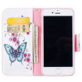 Miniatyrbild 3 av 5: Plånboksfodral Apple iPhone 7 – Fjärilar och Blommor