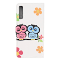 Pikkukuva 3 / 6: Plånboksfodral Samsung Galaxy A70 - Ugglor & Blommor