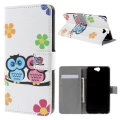 Pikkukuva 1 / 9: Plånboksfodral HTC One A9 - Ugglor & Blommor