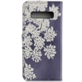 Pikkukuva 3 / 4: Plånboksfodral Samsung Galaxy S10 Plus - Små Blommor