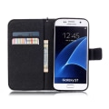 Pikkukuva 6 / 8: Plånboksfodral Samsung Galaxy S7 – Döskalle / Rosor