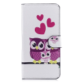 Pikkukuva 2 / 5: Plånboksfodral Samsung Galaxy J4 Plus - Ugglor & Hjärtan