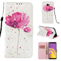 Pikkukuva 1 / 6: Plånboksfodral Samsung Galaxy J4 Plus – Rosa Blomma
