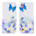 Pikkukuva 2 / 4: Plånboksfodral Samsung Galaxy A10 – Fjärilar och Blommor