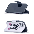 Pikkukuva 4 / 4: Lompakkokotelo iPhone 14 Pro Max - Panda