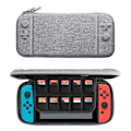 Miniatyrbild 1 av 3: Slimmat Case/Väska till Nintendo Switch  (10 kortfack) grå