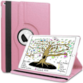 Miniatyrbild 11 av 11: Läderfodral iPad Air 9,7" Roterande 360° - 11 Färger Rosa (Mörk)