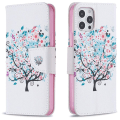 Pikkukuva 4 / 4: Lompakkokotelo iPhone 13 Pro - Värikäs Puu