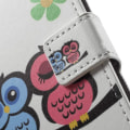 Pikkukuva 6 / 6: Plånboksfodral Microsoft Lumia 950 XL - Ugglor & Blommor