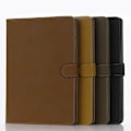 Pikkukuva 2 / 11: Fodral Mocka/Läder iPad Air 10.5" (2019) - Retro, 4 Färger Svart