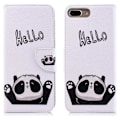 Miniatyrbild 5 av 5: Plånboksfodral Apple iPhone 8 Plus – Hello Panda