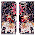 Pikkukuva 5 / 5: Plånboksfodral Apple iPhone 7 Plus – Indiskt / Elefant