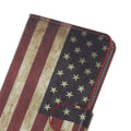 Miniatyrbild 6 av 8: Plånboksfodral Sony Xperia E5 - Flagga USA