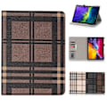 Pikkukuva 3 / 11: Plånboksfodral iPad Pro 11" (2020) - Rutmönster, 3 Färger Brown