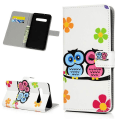 Pikkukuva 1 / 6: Plånboksfodral Samsung Galaxy S10 Plus - Ugglor & Blommor