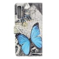 Pikkukuva 3 / 6: Plånboksfodral Samsung Galaxy A50 - Blå Fjäril
