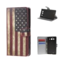 Pikkukuva 1 / 10: Plånboksfodral Microsoft Lumia 950 - Flagga USA