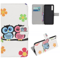 Pikkukuva 1 / 6: Plånboksfodral Samsung Galaxy A50 - Ugglor & Blommor