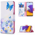Pikkukuva 1 / 3: Lompakkokotelo Samsung Galaxy S23 FE - Perhosia Ja Kukkia