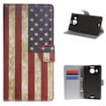 Pikkukuva 1 / 8: Plånboksfodral Microsoft Lumia 950 XL - Flagga USA